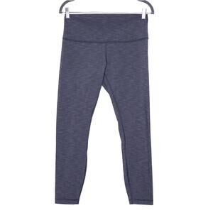 LULULEMON Wunder Under Hi-Rise 7/8 Tight Full-On Heathered Black Women's 10